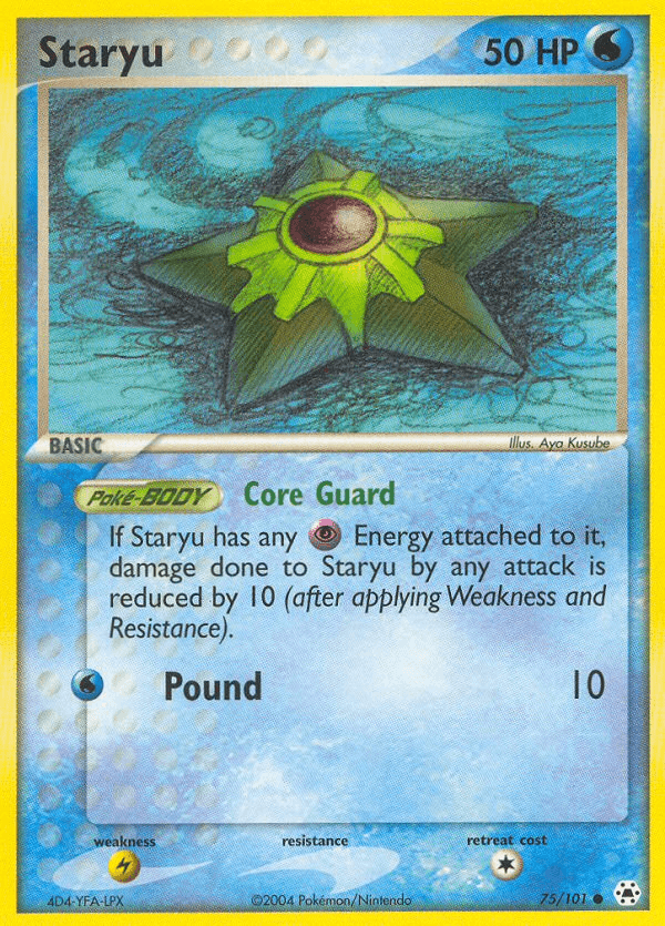 Staryu — EX Hidden Legends 75/101