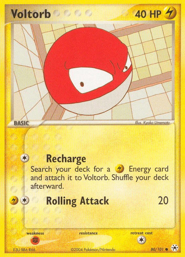 Voltorb — EX Hidden Legends 80/101