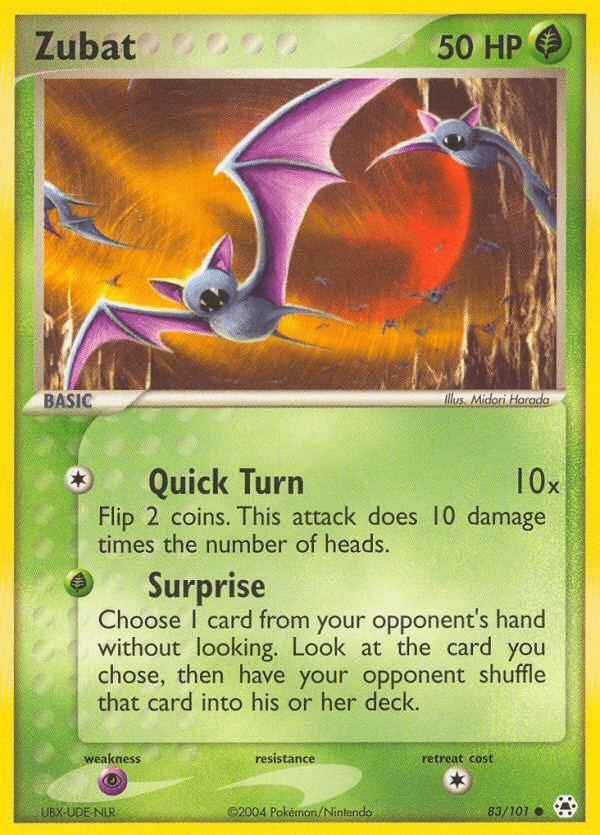 Zubat — EX Hidden Legends 83/101