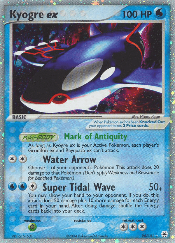 Kyogre ex — EX Hidden Legends 94/101