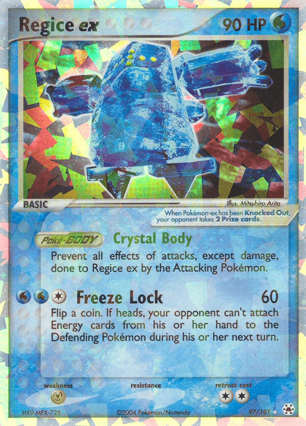 Regice ex — EX Hidden Legends 97/101