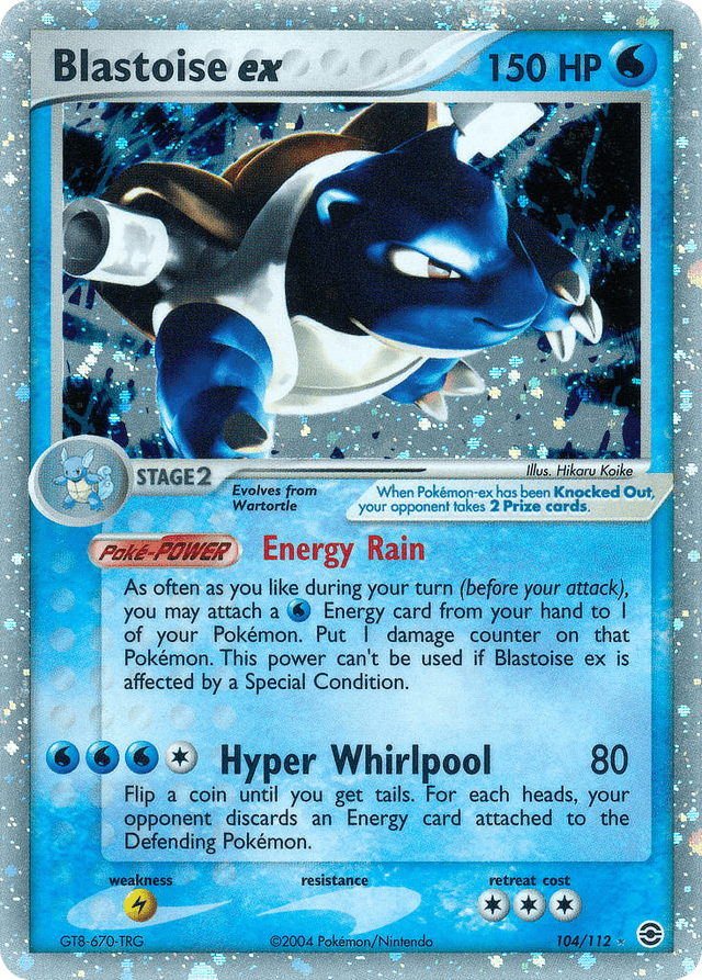 Blastoise ex — EX FireRed & LeafGreen 104/112