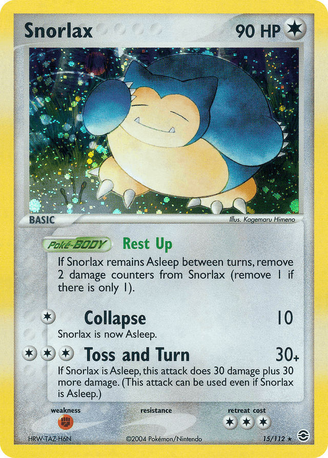 Snorlax — EX FireRed & LeafGreen 15/112