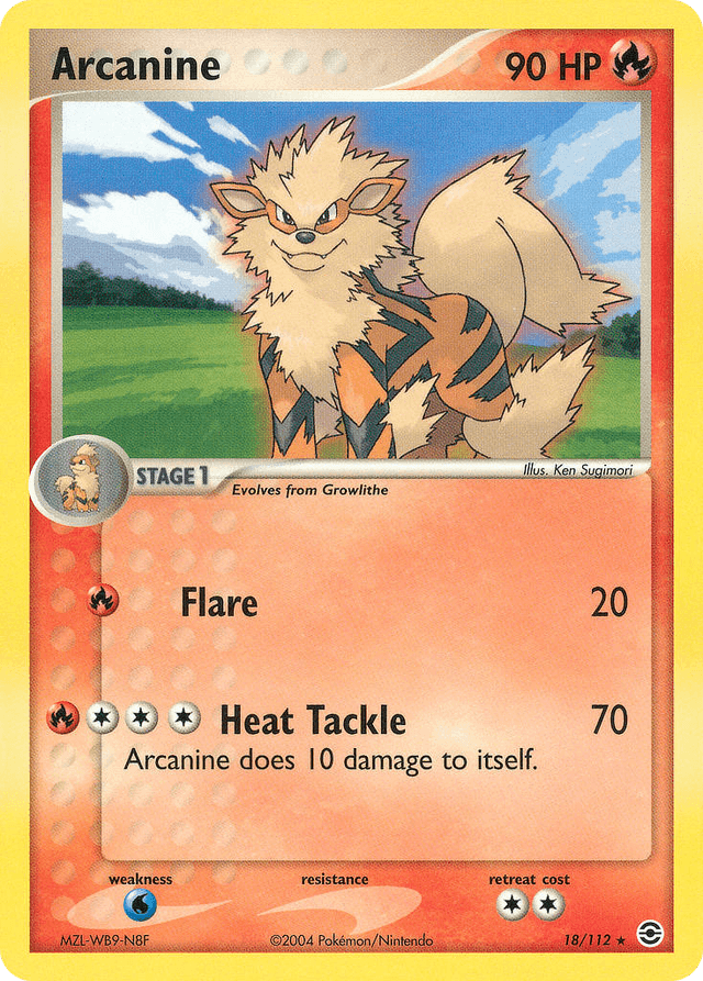 Arcanine — EX FireRed & LeafGreen 18/112