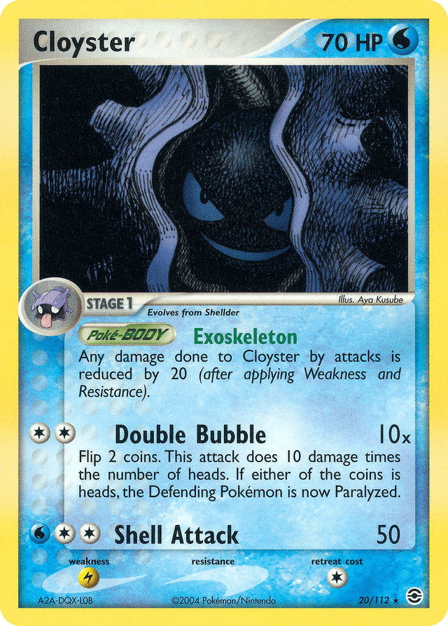 Cloyster — EX FireRed & LeafGreen 20/112