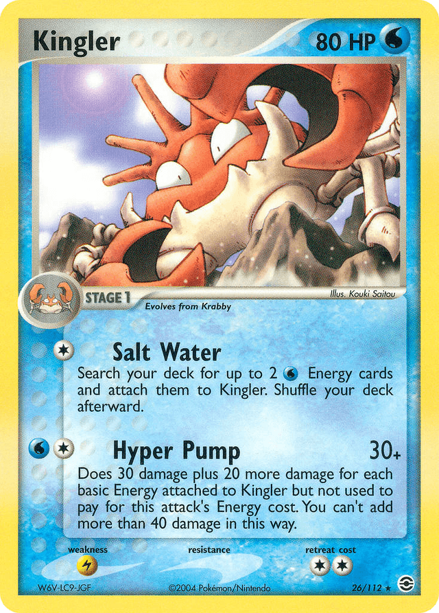 Kingler — EX FireRed & LeafGreen 26/112