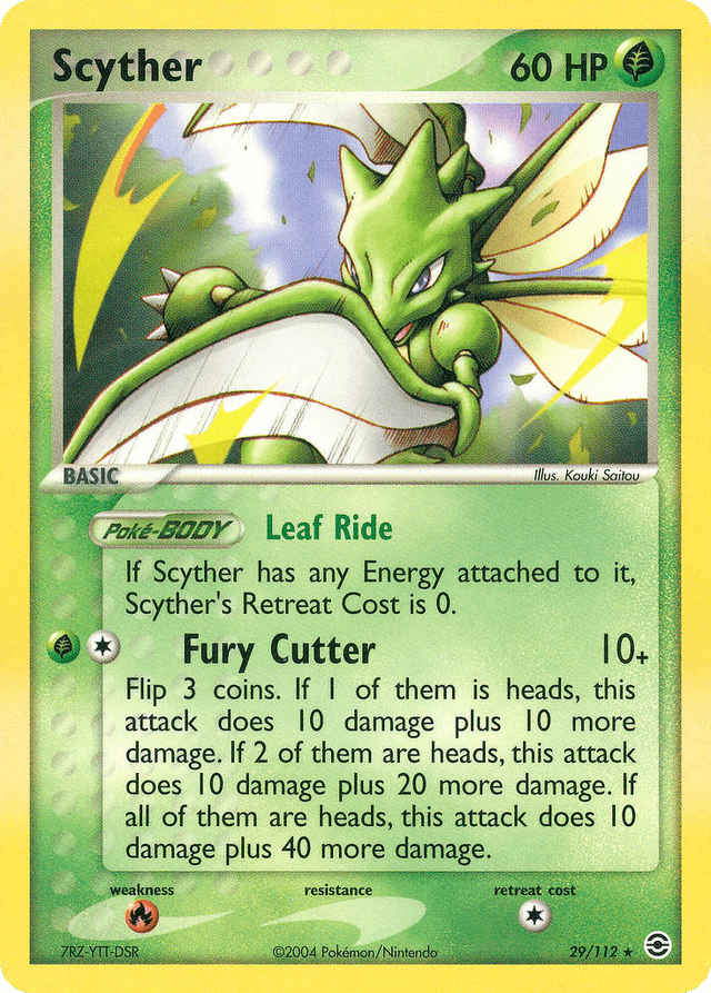 Scyther — EX FireRed & LeafGreen 29/112