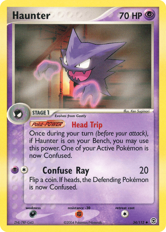 Haunter — EX FireRed & LeafGreen 34/112