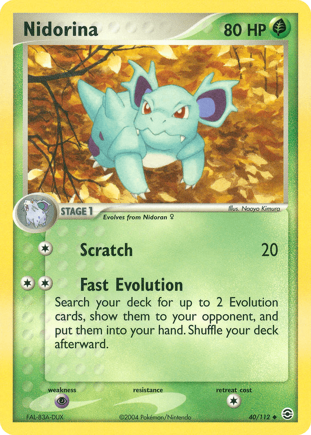 Nidorina — EX FireRed & LeafGreen 40/112
