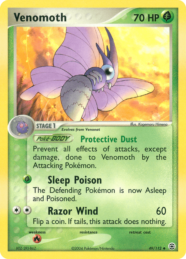 Venomoth — EX FireRed & LeafGreen 49/112