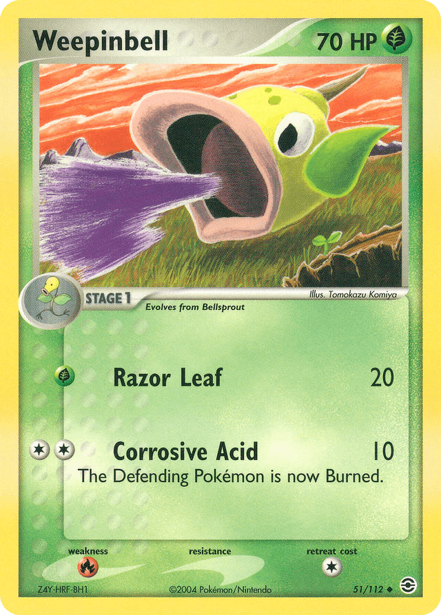 Weepinbell — EX FireRed & LeafGreen 51/112
