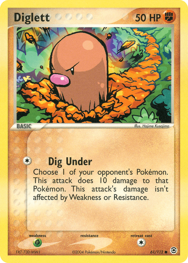Diglett — EX FireRed & LeafGreen 61/112