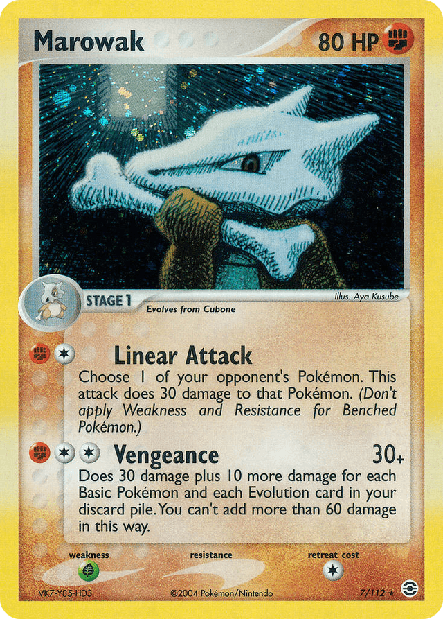 Marowak — EX FireRed & LeafGreen 7/112