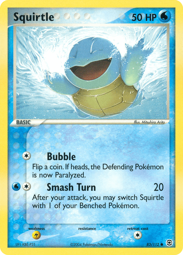 Squirtle — EX FireRed & LeafGreen 83/112