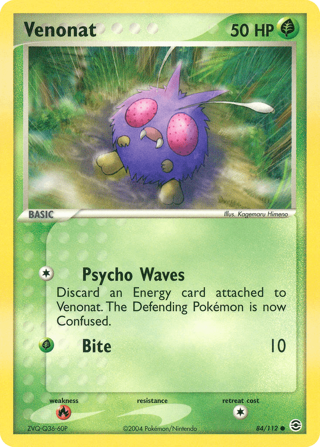 Venonat — EX FireRed & LeafGreen 84/112