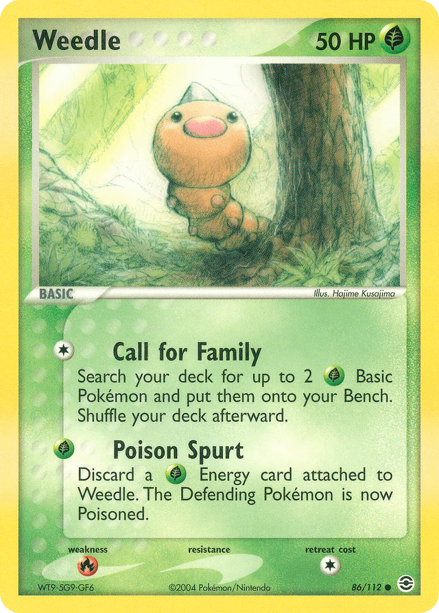 Weedle — EX FireRed & LeafGreen 86/112