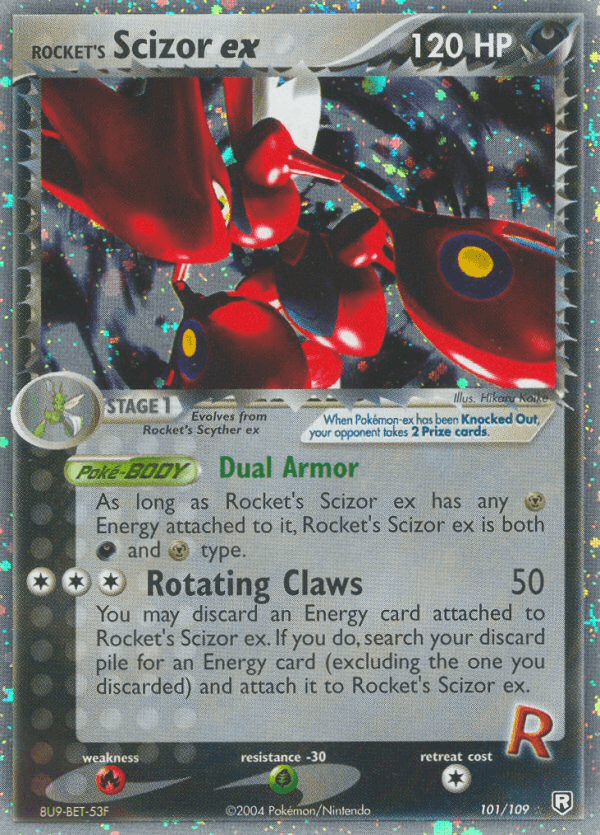 Rocket's Scizor ex — EX Team Rocket Returns 101/109