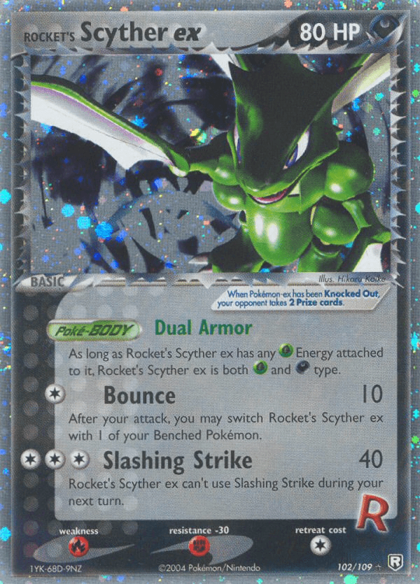 Rocket's Scyther ex — EX Team Rocket Returns 102/109