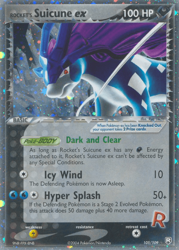Rocket's Suicune ex — EX Team Rocket Returns 105/109