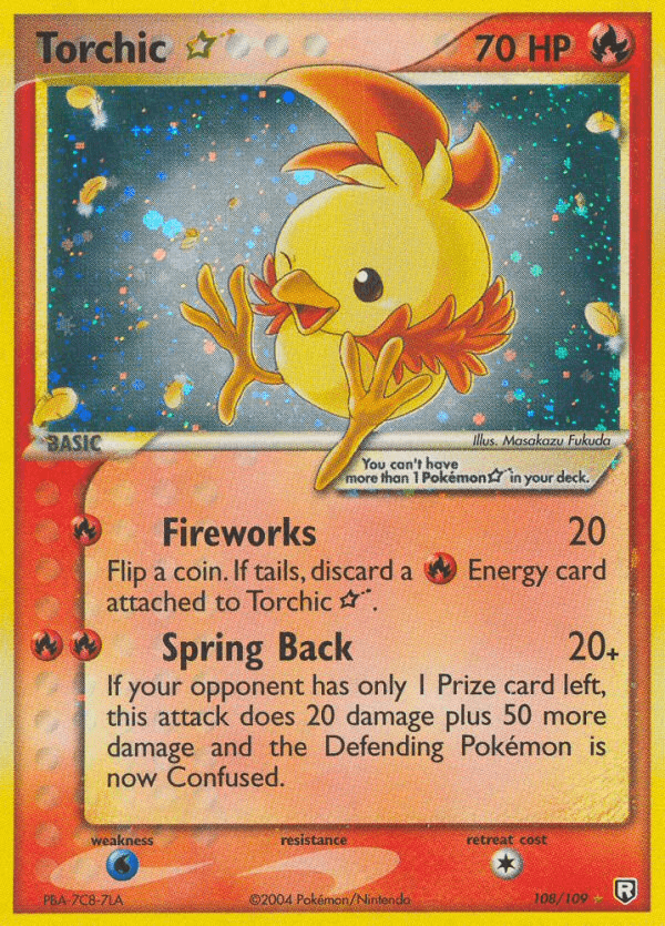 Torchic — Gold Star 108/109