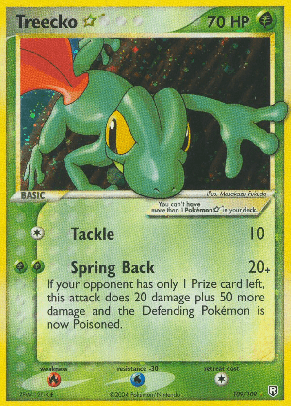 Treecko — Gold Star 109/109