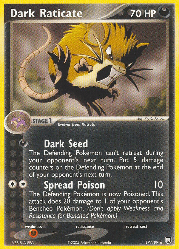 Dark Raticate — EX Team Rocket Returns 17/109
