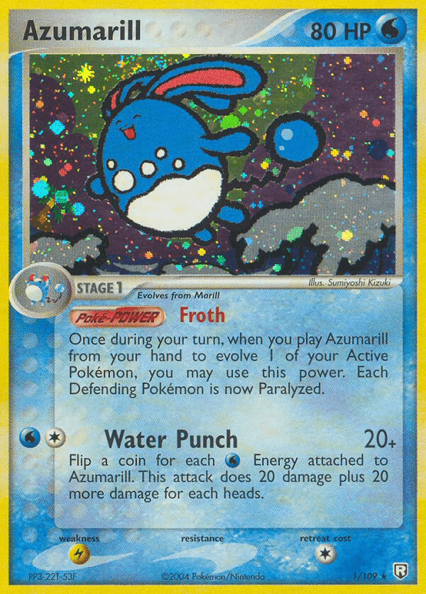 Azumarill — EX Team Rocket Returns 1/109