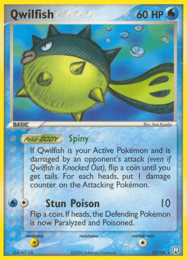 Qwilfish — EX Team Rocket Returns 27/109