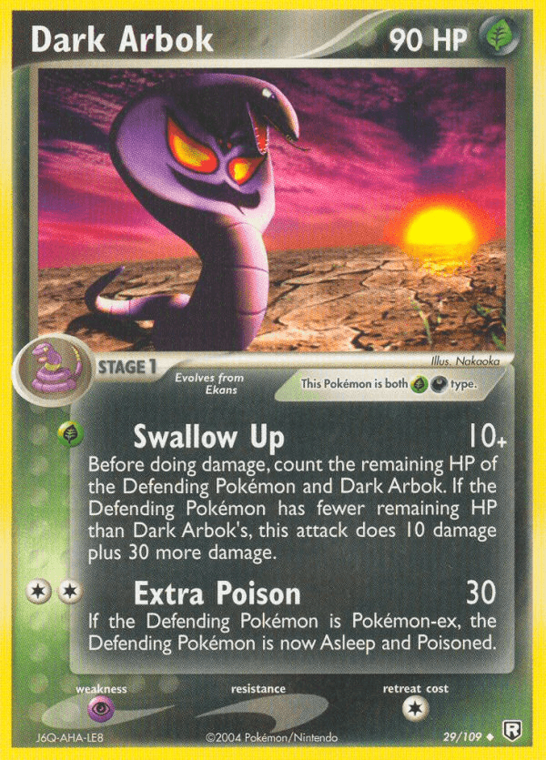 Dark Arbok — EX Team Rocket Returns 29/109