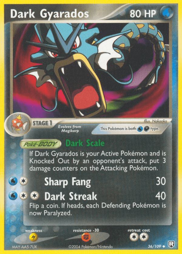 Dark Gyarados — EX Team Rocket Returns 36/109