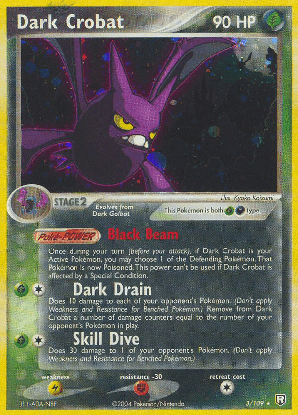 Dark Crobat — EX Team Rocket Returns 3/109
