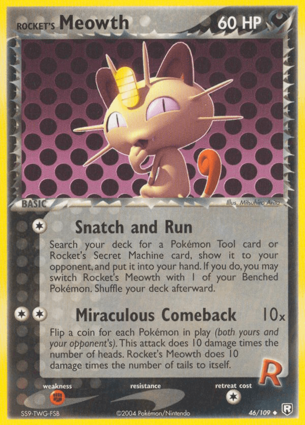 Rocket's Meowth — EX Team Rocket Returns 46/109