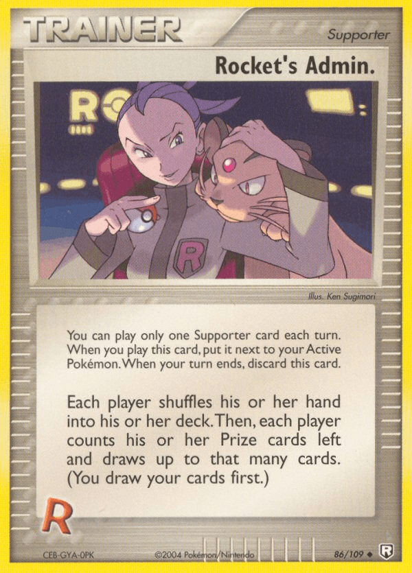 Rocket's Admin. — EX Team Rocket Returns 86/109