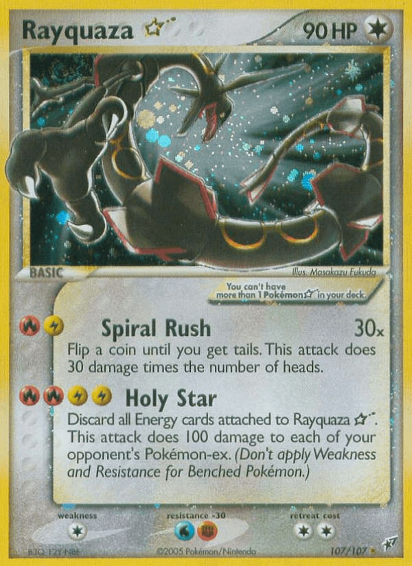 Rayquaza — Gold Star 107/107
