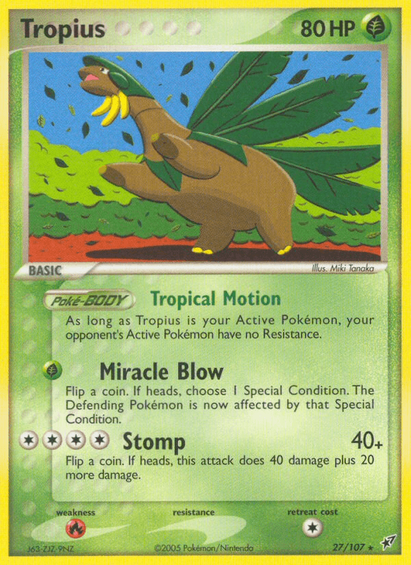 Tropius — EX Deoxys 27/107