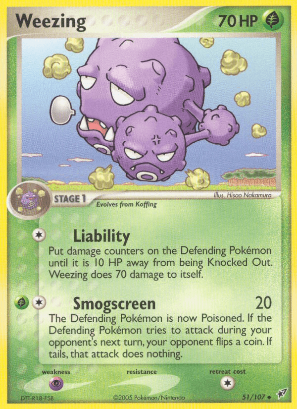 Weezing — EX Deoxys 51/107