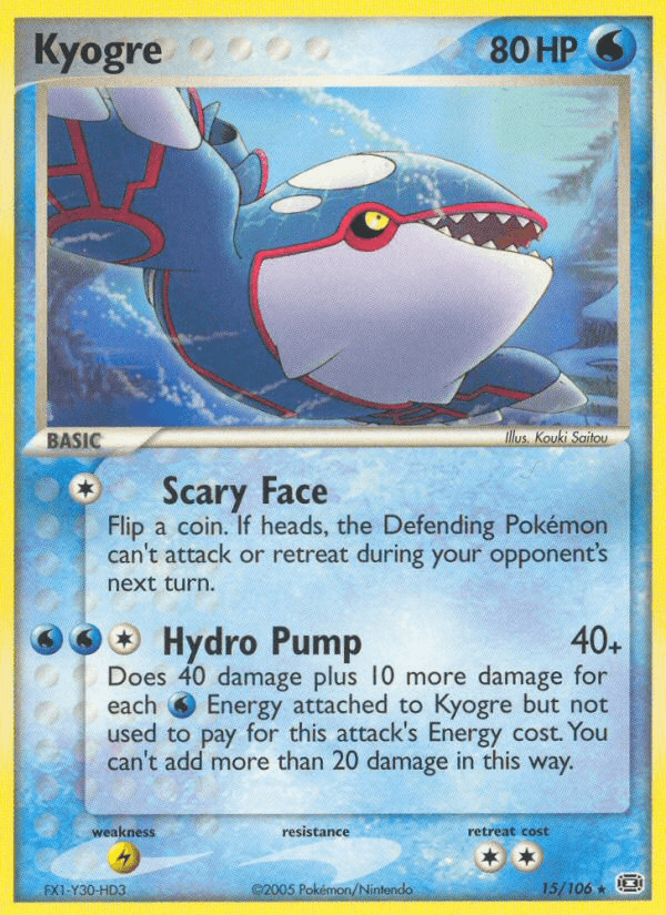 Kyogre — EX Emerald 15/106
