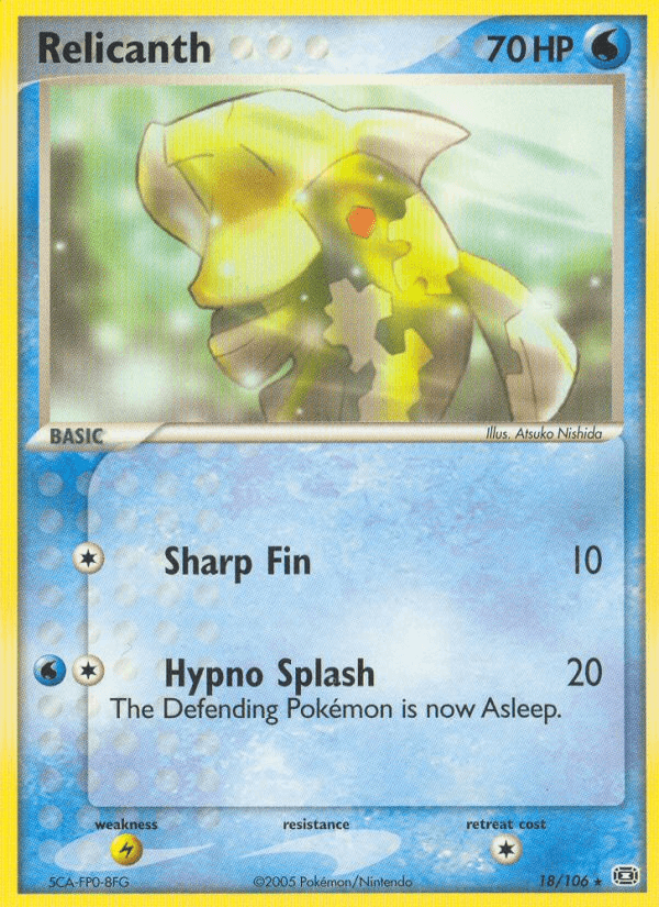 Relicanth — EX Emerald 18/106