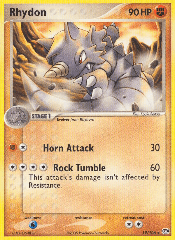Rhydon — EX Emerald 19/106
