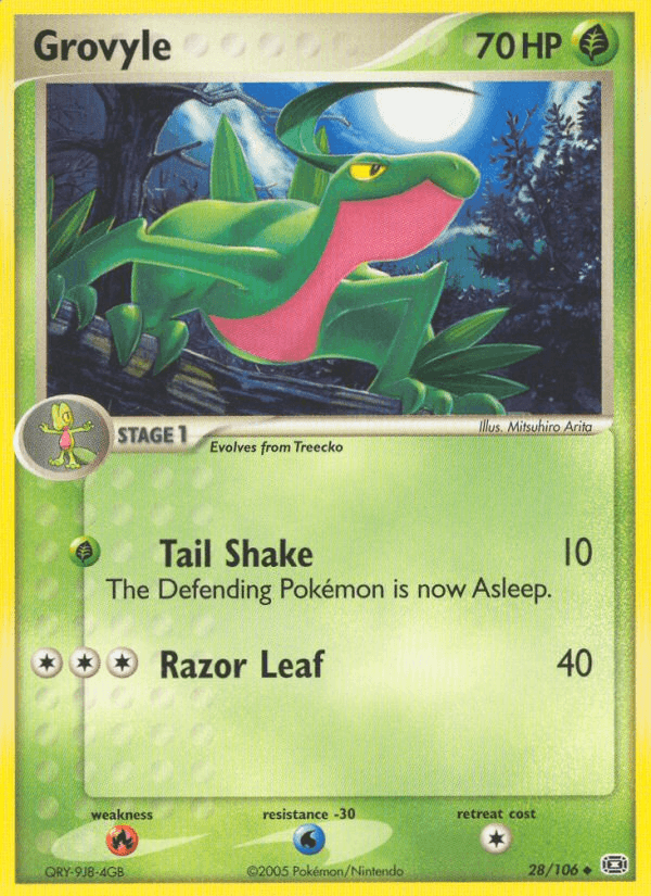 Grovyle — EX Emerald 28/106
