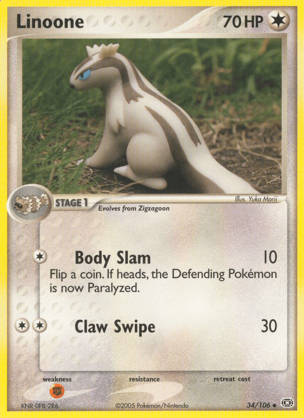 Linoone — EX Emerald 34/106
