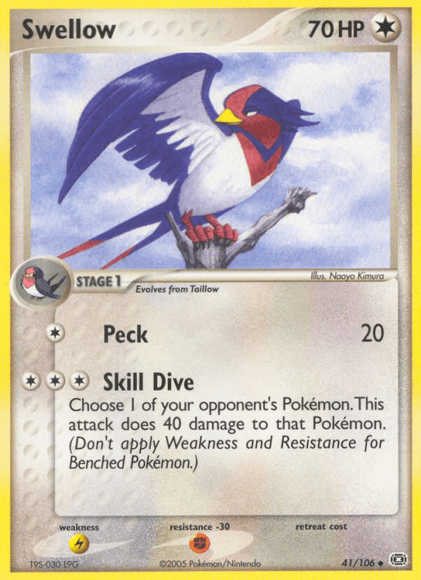 Swellow — EX Emerald 41/106