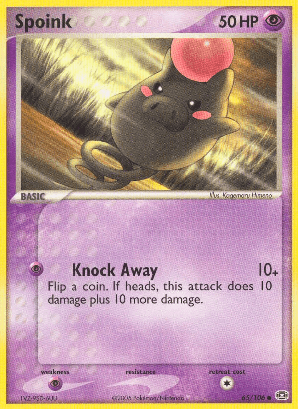 Spoink — EX Emerald 65/106