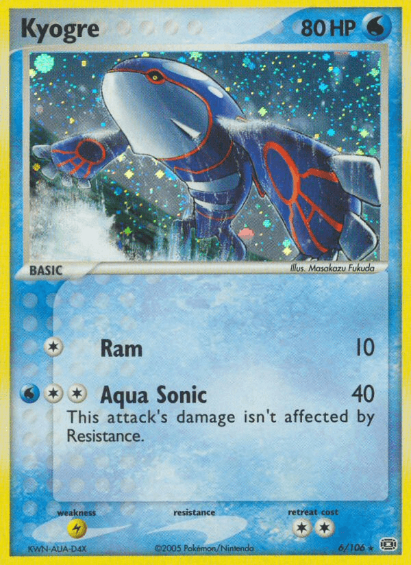 Kyogre — EX Emerald 6/106