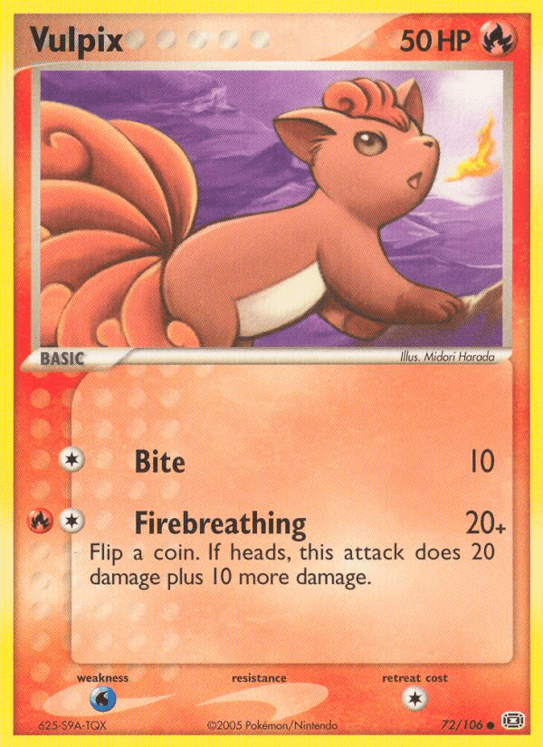 Vulpix — EX Emerald 72/106