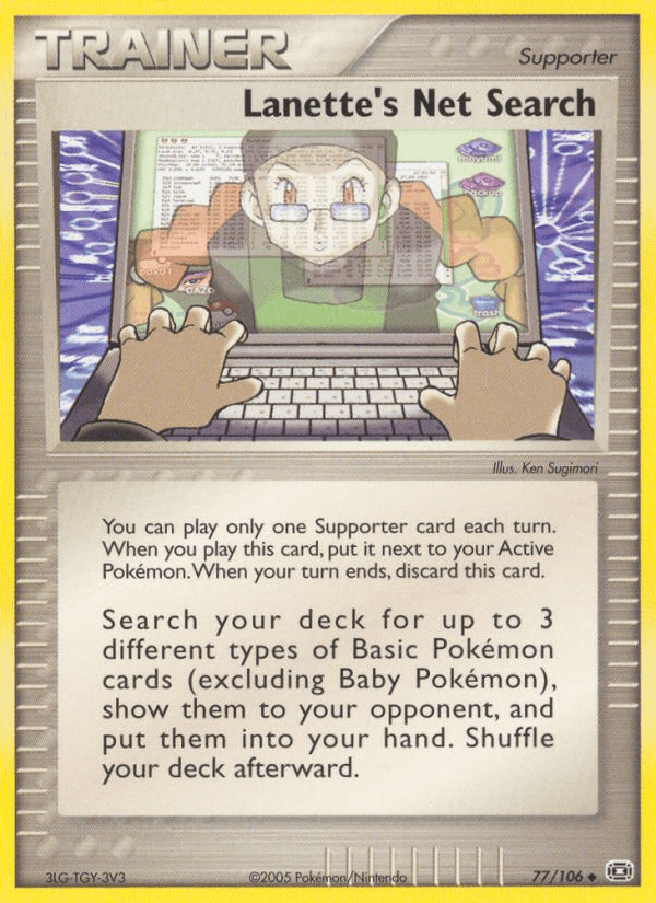 Lanette's Net Search — EX Emerald 77/106
