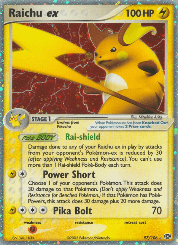 Raichu ex — EX Emerald 97/106