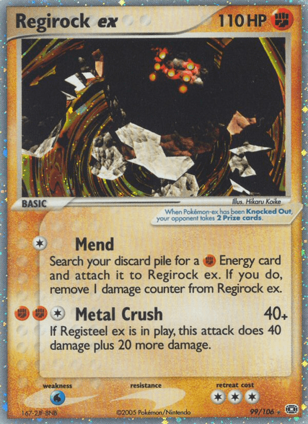 Regirock ex — EX Emerald 99/106