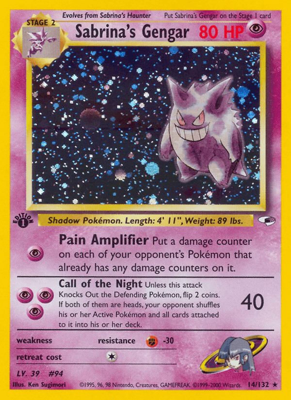 Sabrina's Gengar artwork — Gym Heroes 14/132