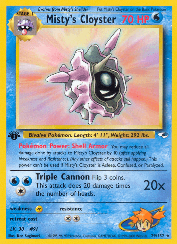 Misty's Cloyster — Gym Heroes 29/132